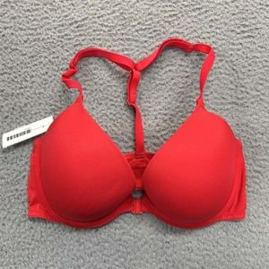 Pink Bra 32DD Push Up Bra Wear Everywhere Push-Up Victoria Secret Racerback